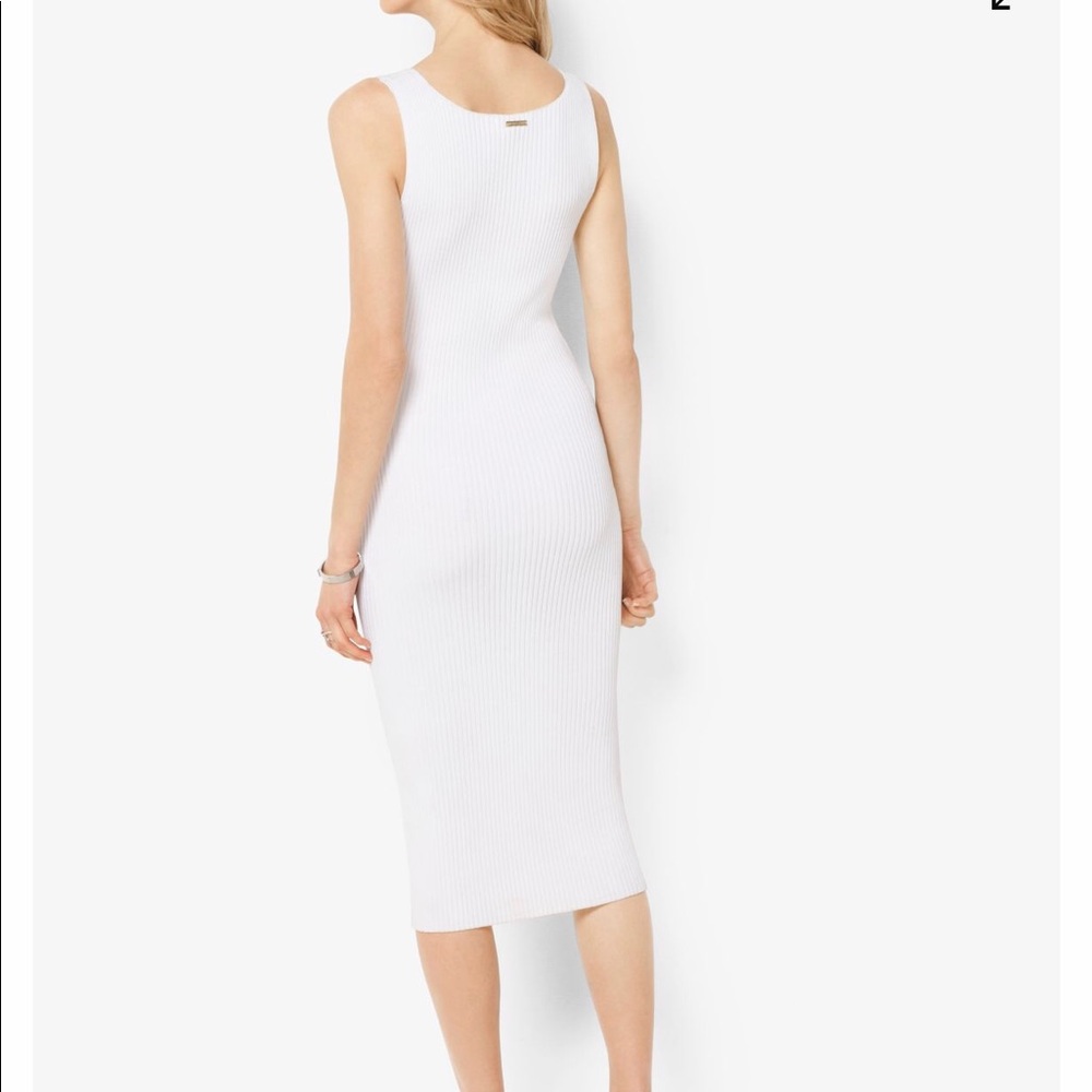 [SOLD!] Michael Kors Ribbed V-Neck Sweater Dress